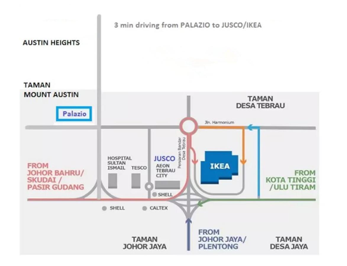 Palazio Service Apartment Τζόχορ Μπάχρου Εξωτερικό φωτογραφία
